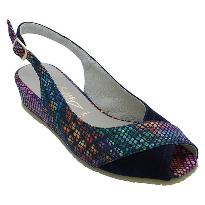 rainbow wedges shoes