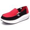 Canvas Color Blocking Sport Running Rocker Sole Casual Outdoor Shoes