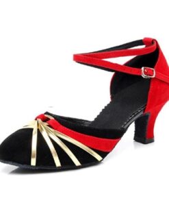 Color Match Buckle Mid Heel Mary Jane Shoes