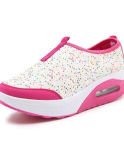Colorful Dots Rocker Sole Platform Casual Shake Shoes