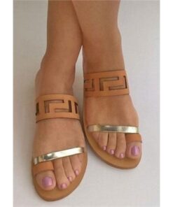 Hollow Out Flat Sandals