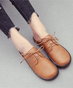 Lace Up Retro Soft Sole Casual Shoes