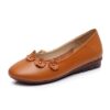 Leather Flower Soft Casual Shoes