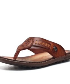 Men Clip Toe Slip Resistant Outsole Flip Flops Flat Cool Casual Sandals