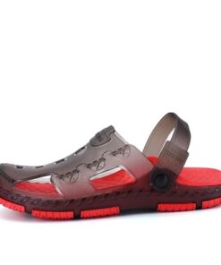 Men Hollow Out Round Toe Slip On Casual Cool Beach Sandals