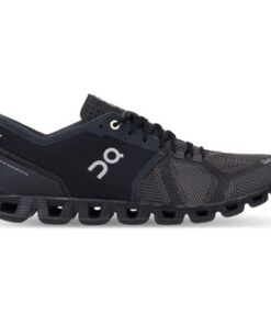 On Cloud X - Mens Running Shoes - Black/Asphalt