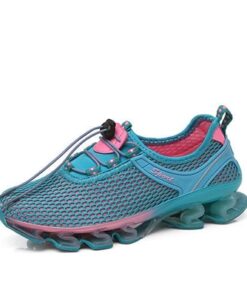 Outdoor Running Lace Up Shock Absorption Sneakers For Women