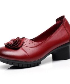 Rose Flower Block Shoes