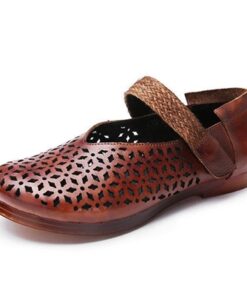 SOCOFY Flat Soft Leather Shoes