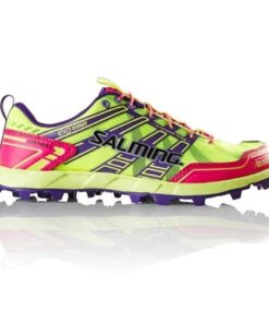 Salming Elements - Womens Trail Running Shoes - Yellow/Pink Glow