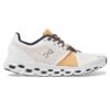 On Cloudstratus - Womens Running Shoes - White/Almond
