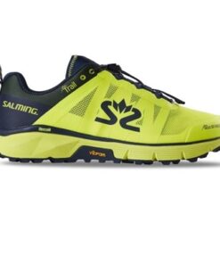 Salming Trail 6 - Mens Trail Running Shoes - Safety Yellow/NavyBlue