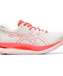 Asics GlideRide Tokyo - Womens Running Shoes - White/Sunrise Red