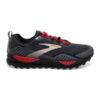Brooks Cascadia 15 GTX - Mens Trail Running Shoes - Black/Ebony/Red