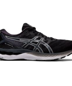 Asics Gel Nimbus 23 - Mens Running Shoes - Black/White
