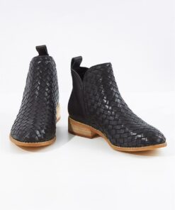 Walnut Douglas Leather Weave Boot