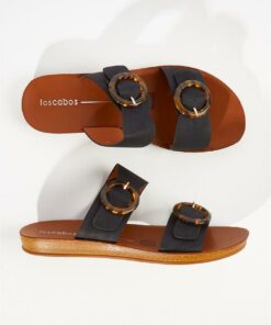 Los Cabos Dot Double Strap Slide