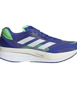 Adidas Adizero Boston 10 - Mens Running Shoes - Sonic Ink/White/Screaming Green