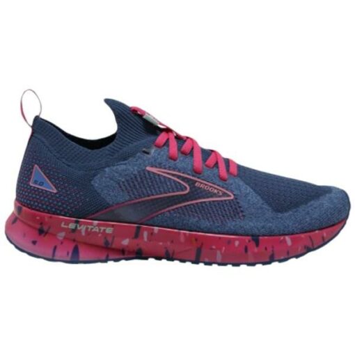 Brooks Levitate StealthFit 5 - Womens Running Shoes - Blue/Beetroot/Plume